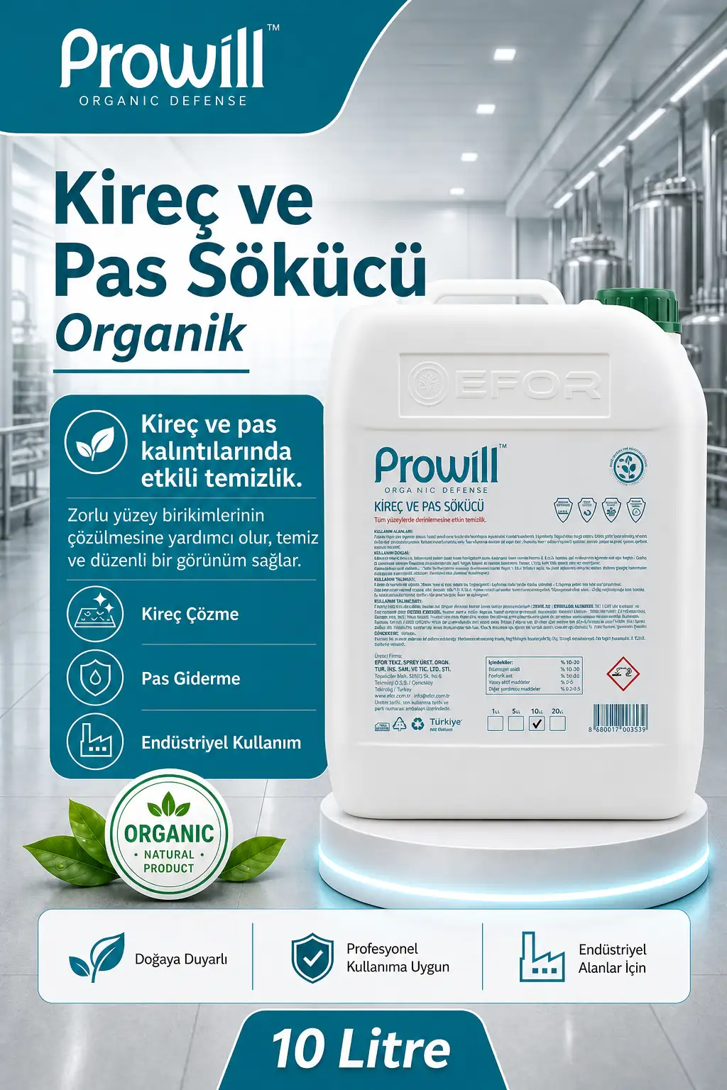 Prowill Organik Kireç ve Pas Sökücü: görsel 7