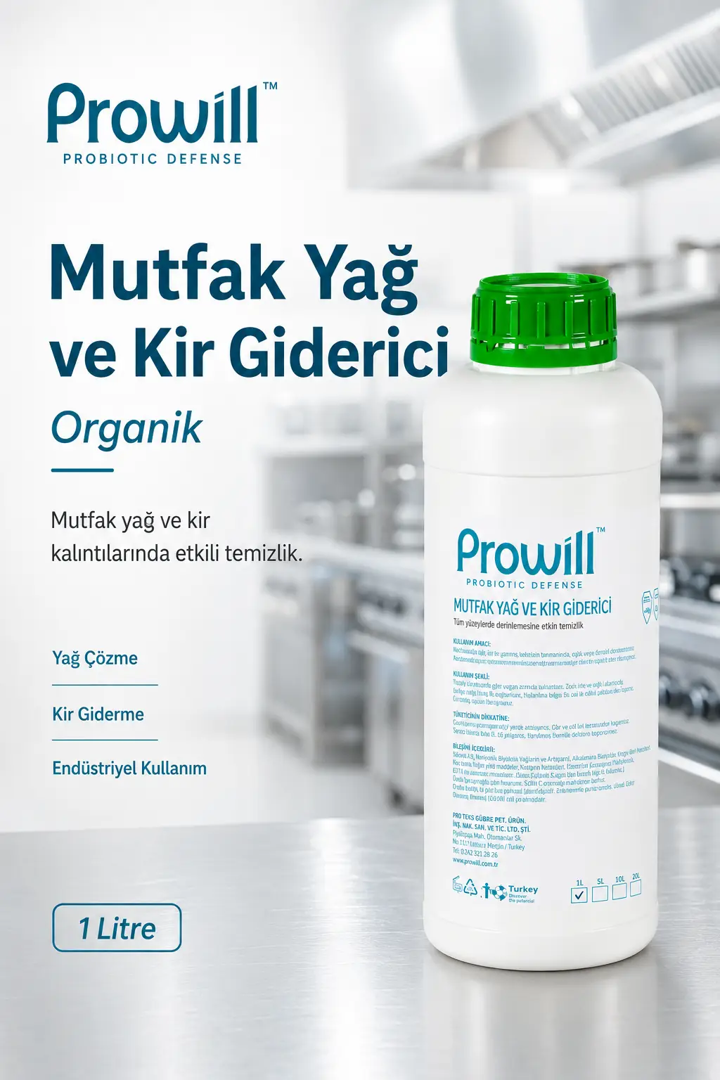 Prowill Mutfak Yağ ve Kir Giderici