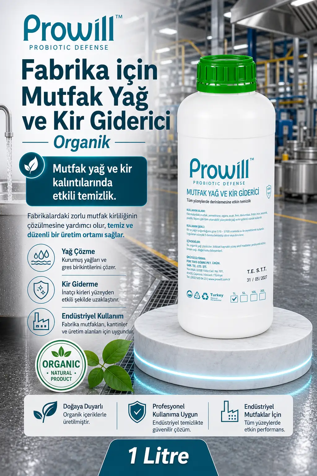 Prowill Endüstriyel Mutfak Yağ ve Kir