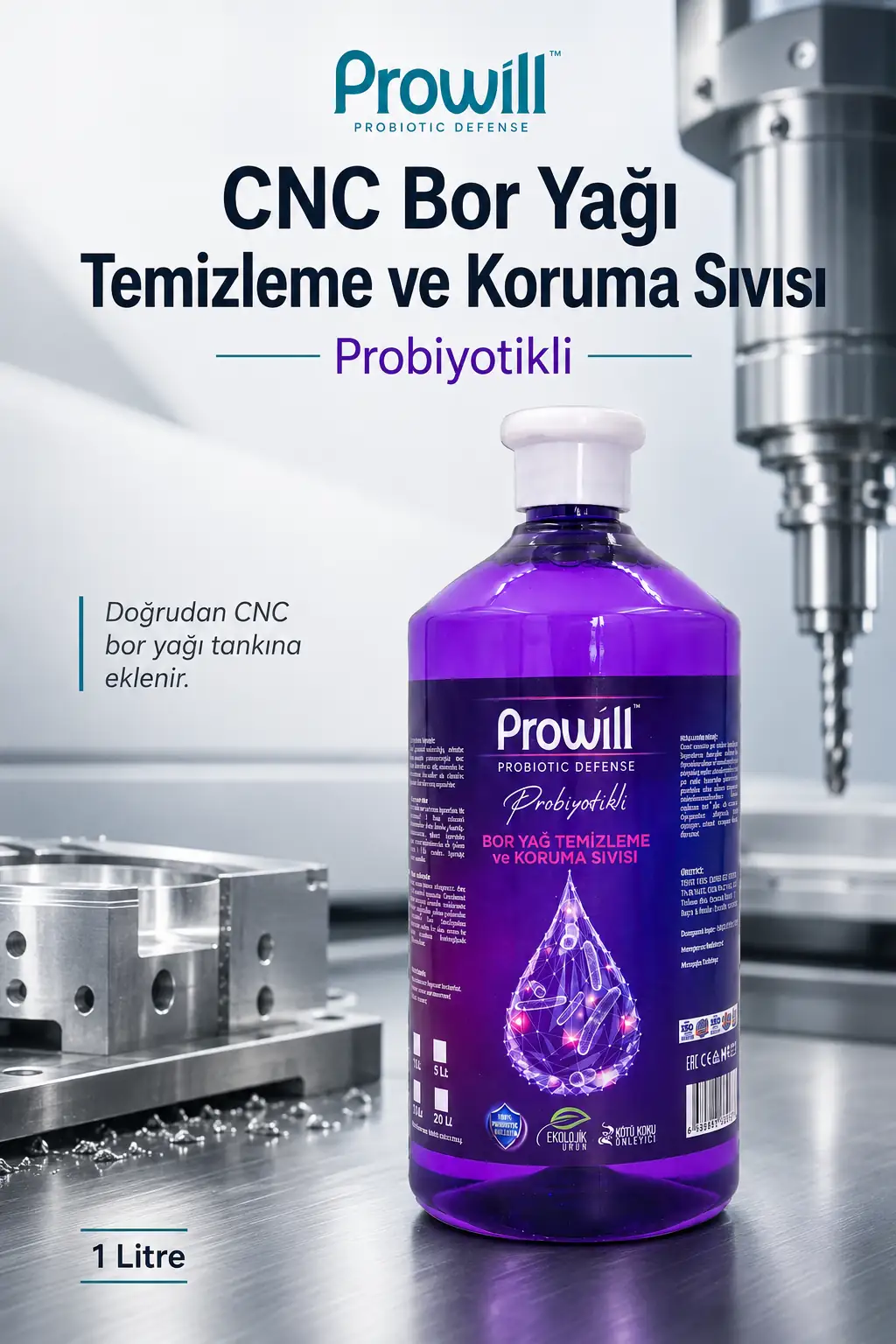 Prowill CNC Bor Yağı Temizleme ve Koruma