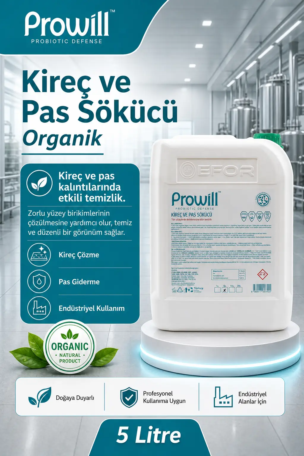 Prowill Organik Kireç ve Pas Sökücü: görsel 6