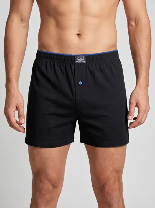 Siyah penye boxer