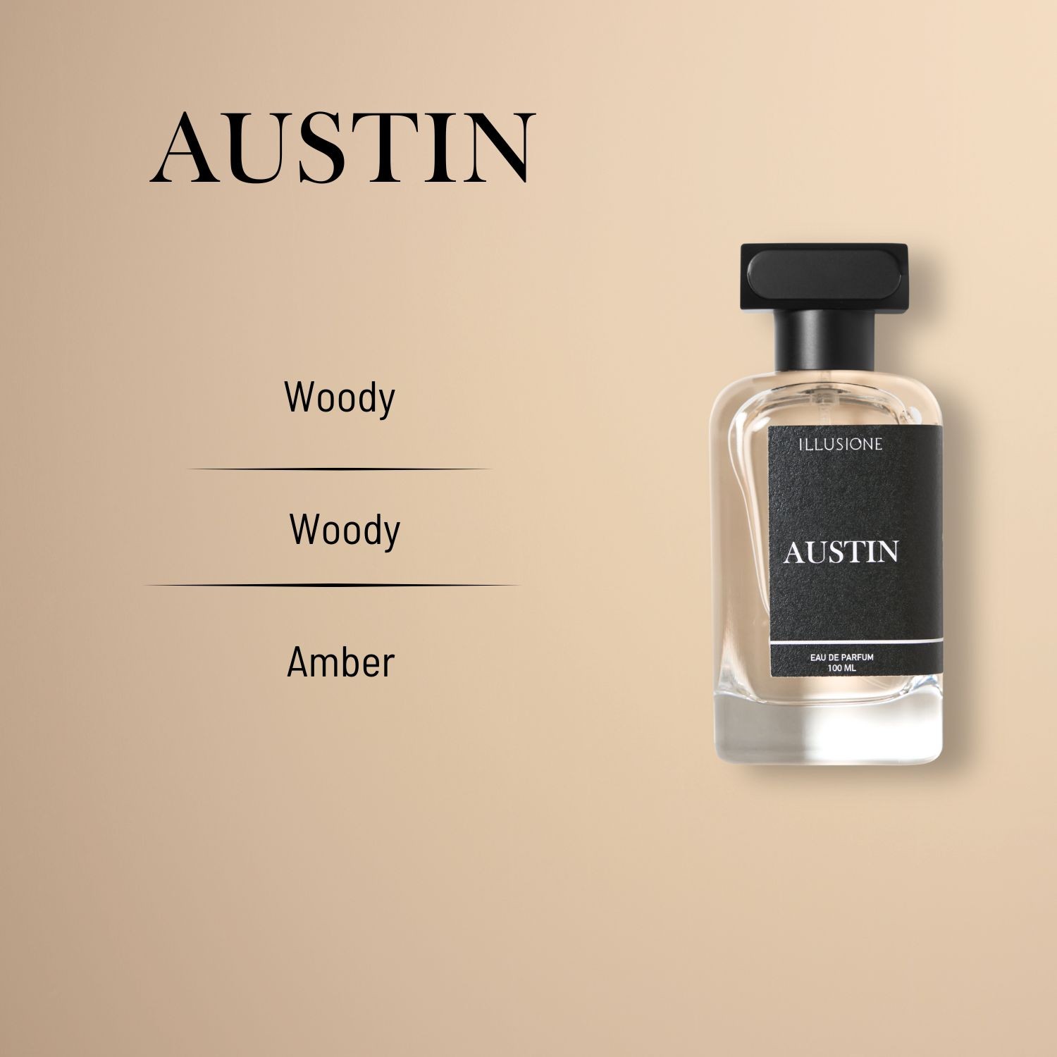 Austin EDP Men's Perfume 100ml | Woody, Spicy, Amber