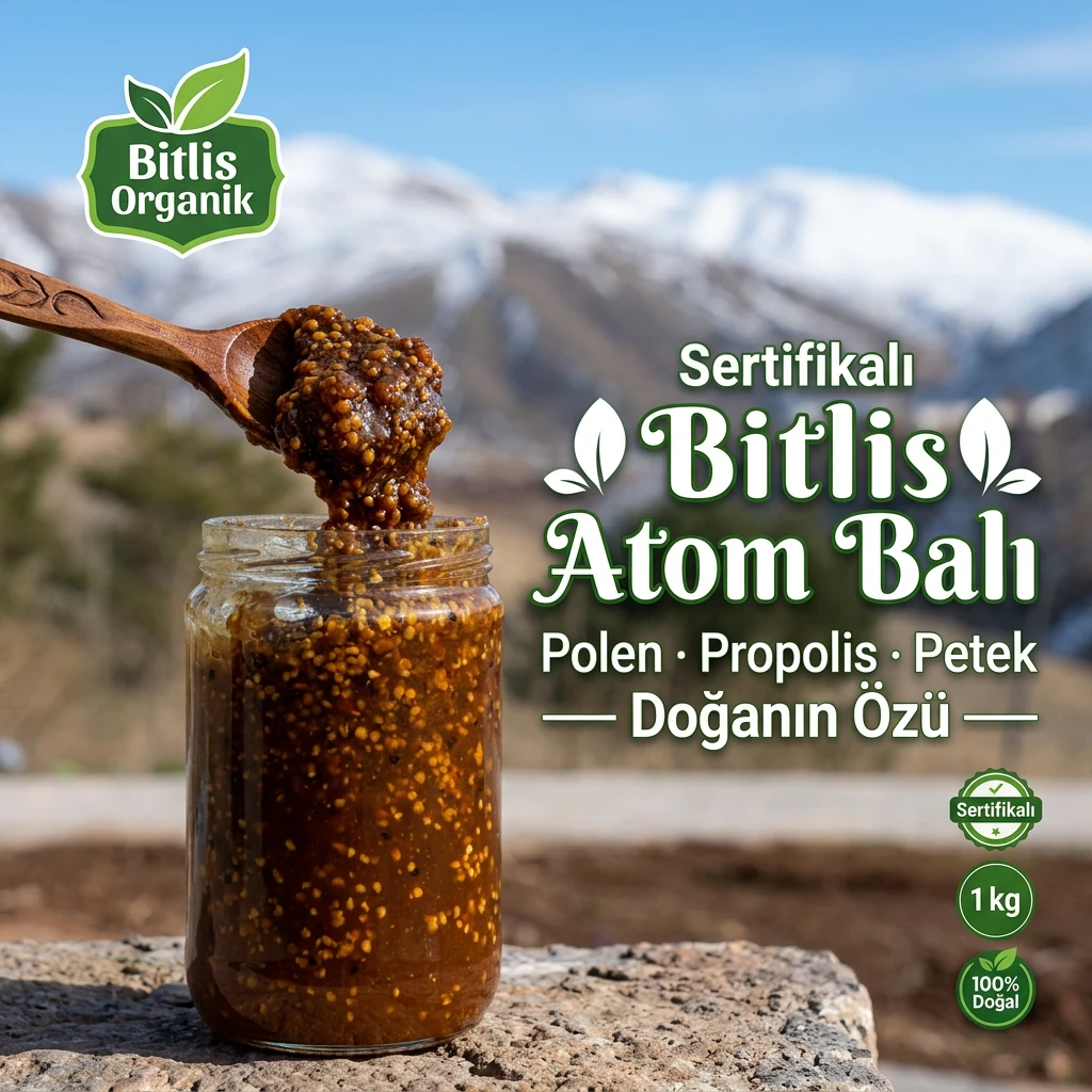 Organik & Doğal Sertifikalı Bitlis Atom Balı 1 kg - Akbulut Bitlis ...