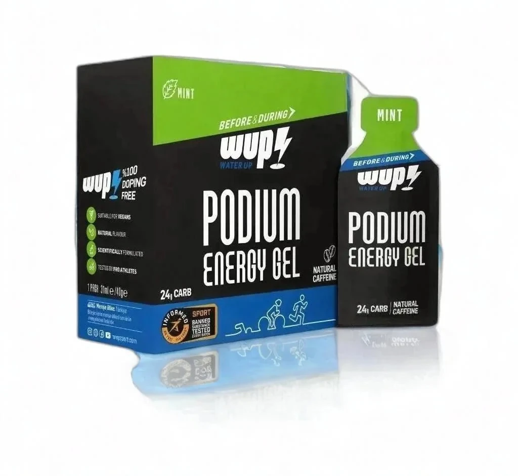 WUP Podium Enerji Jeli Nane Aromalı Kafeinli - Kutu (16 Adet)