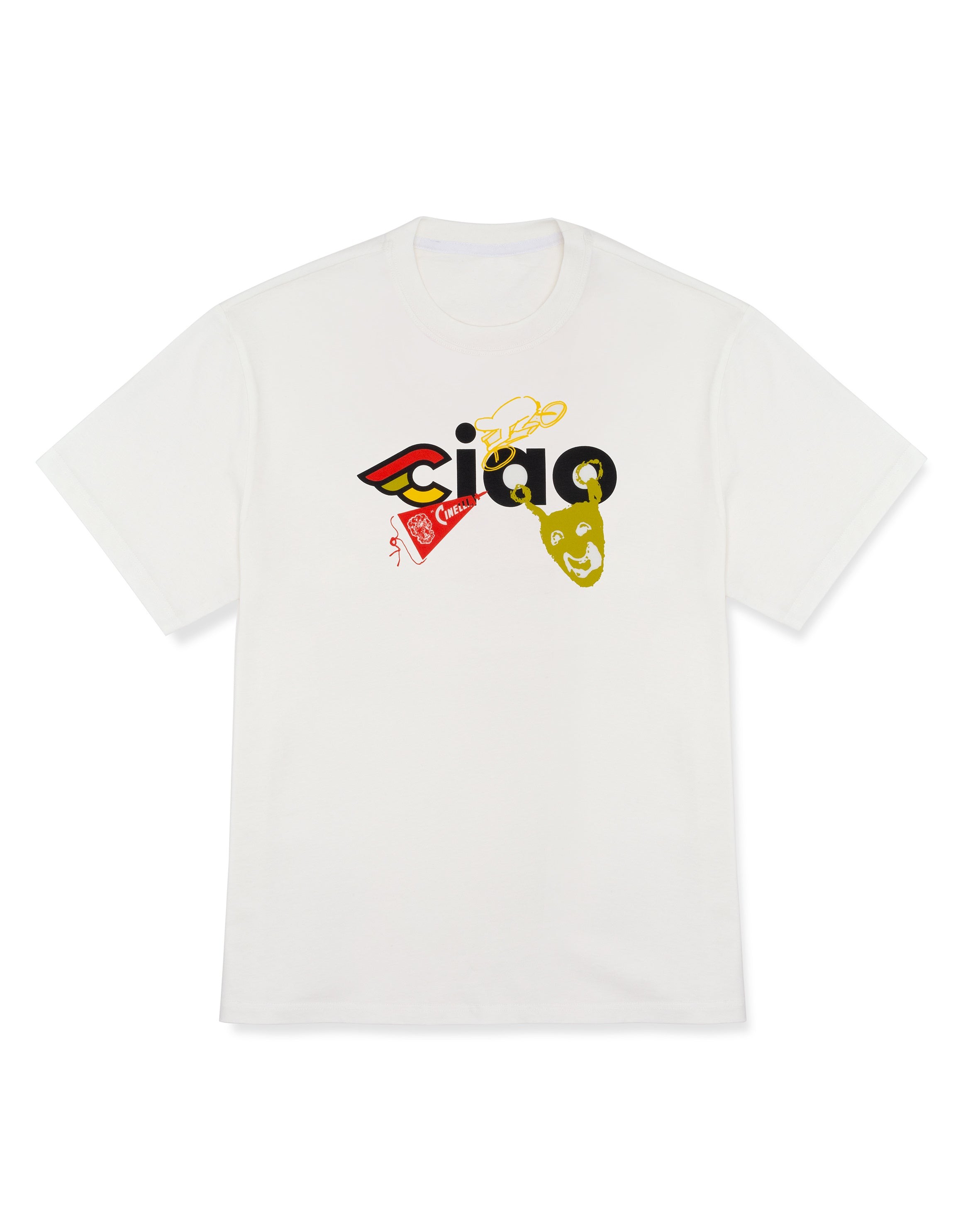 Cinelli Ciao Icons T-Shirt - Beyaz
