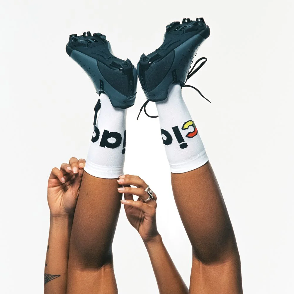 Cinelli Ciao Beyaz Bisiklet Çorabı