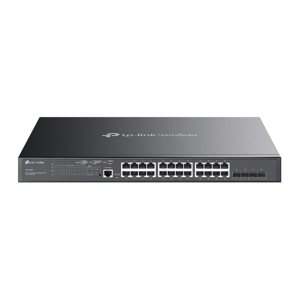 TP-LINK SG3428MP Omada 24 Port POE+ Gigabit L2+ Yönetilebilir Switch + 4xSFP