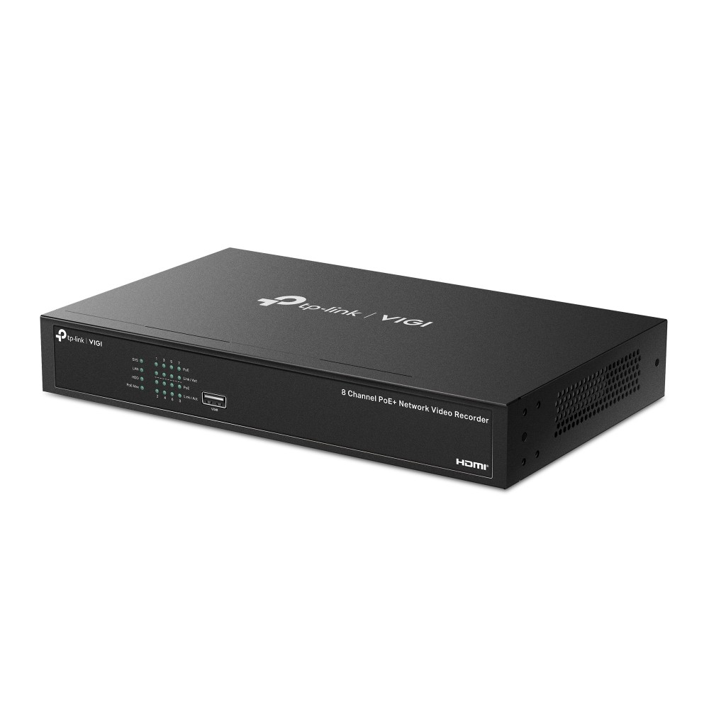 TP-LINK VIGI NVR1008H-8MP 8 PoE+ Kanal NVR