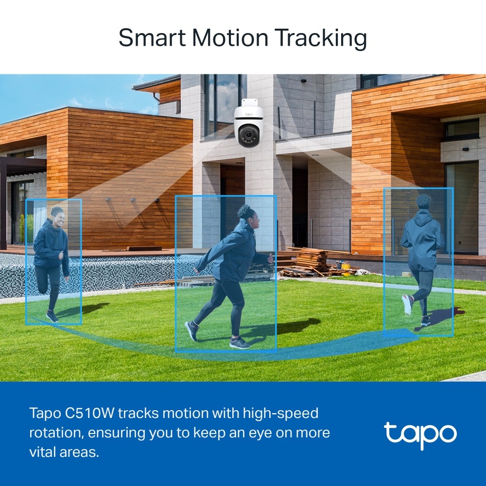 Tapo C510W Dış Mekan Yatay ve Dikey Wi-Fi Güvenlik Kamerası