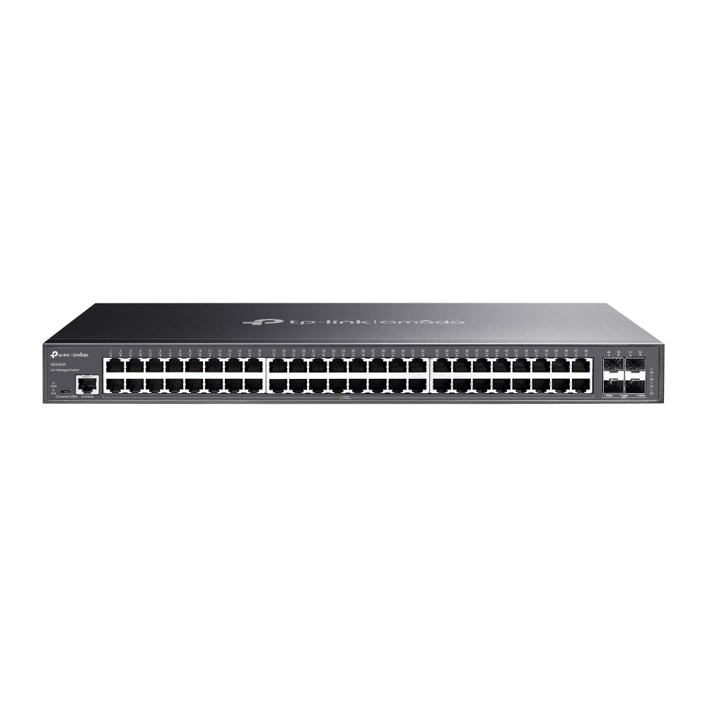 TP-LINK SG3452X Omada 48 Port Gigabit L2+ Yönetilebilir Switch + 4x 10GE SFP+