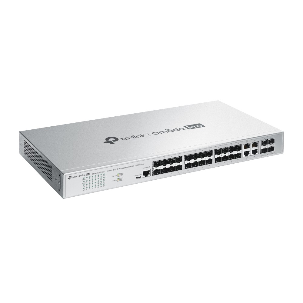S5500-24F4XF Omada Pro 24 Port SFP L2+ Managed Switch + 4 SFP+ Yuvalı