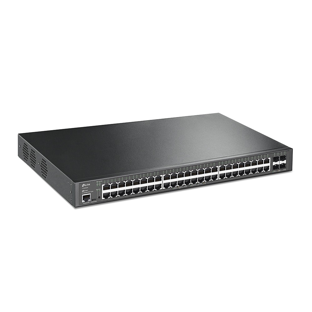 TP-LINK SG3452XP Omada 48 Port POE+ Gigabit L2+ Yönetilebilir Switch + 4x 10GE SFP+