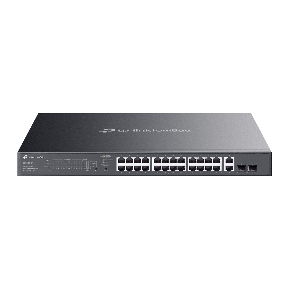 TP-LINK ES228GMP Omada 24 Port POE+ Gigabit Smart Switch +2xRJ45 +2xSFP