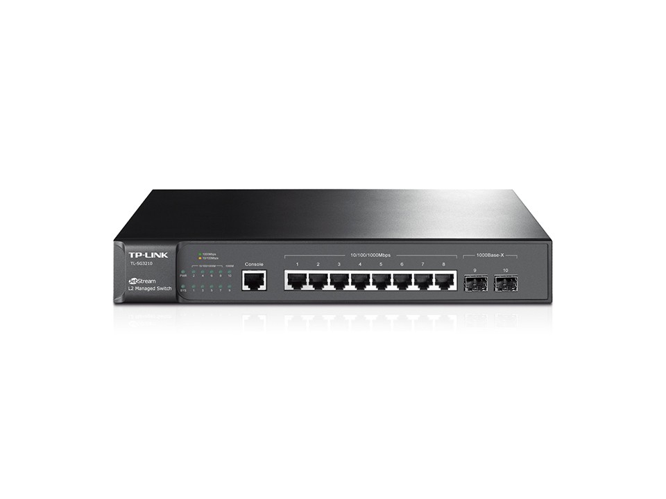 TP-LINK SG3210 Omada 8 Port Gigabit L2+ Yönetilebilir Switch + 2 SFP