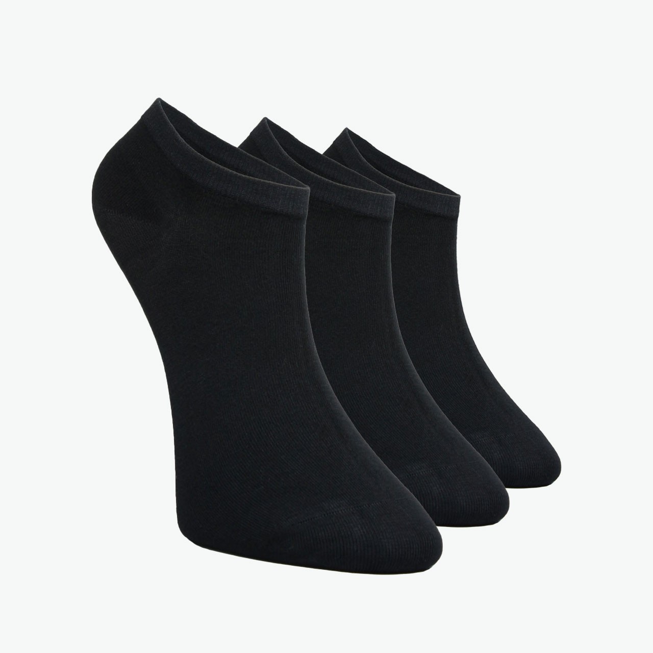 3 Pack Black Viscose Women's Booties Socks