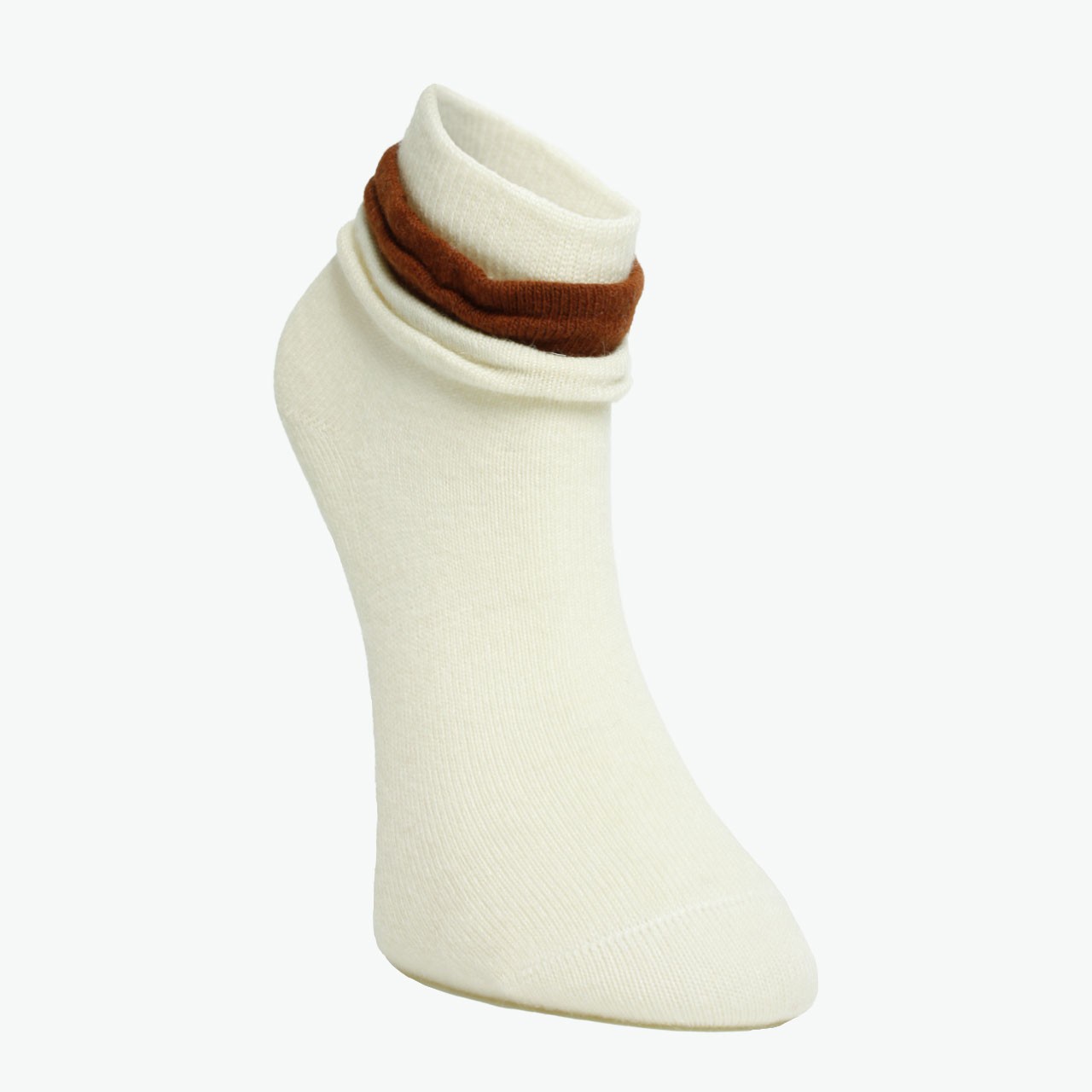 Pack of 2 Organic Sheep Wool Frilly Women's Booties Socks