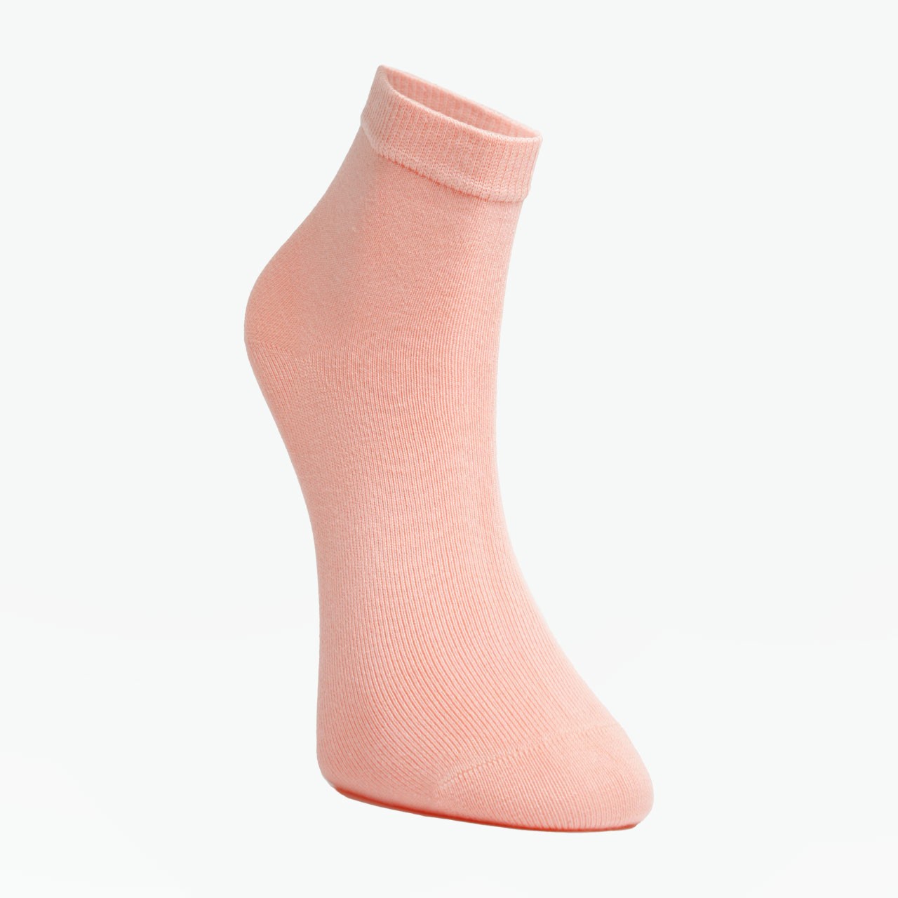 6 Pack Plain Short Socks for Girls