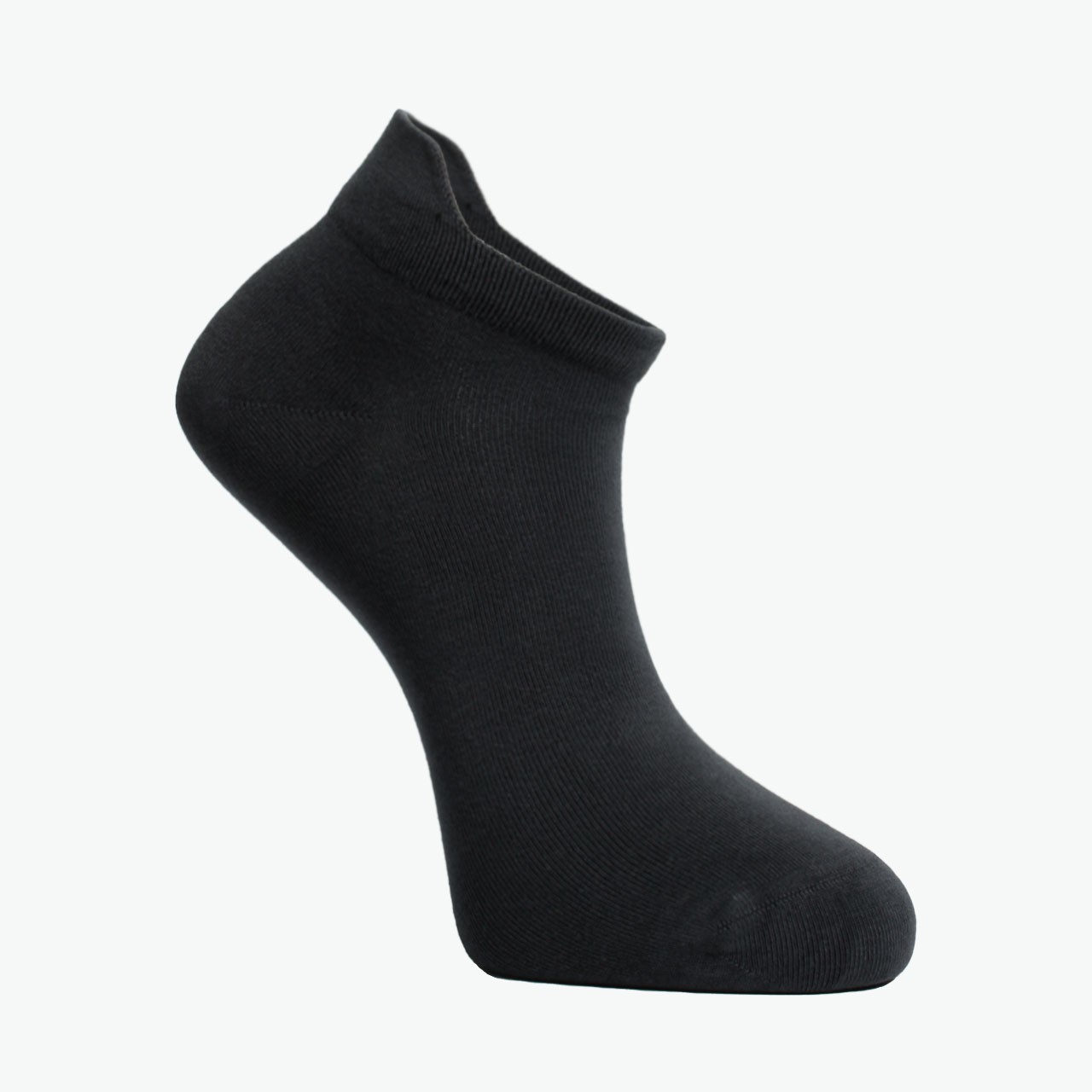 3 Pack Grey, Melange, Smoked - Viscose Men's Bootie Socks with Special Heel Technology