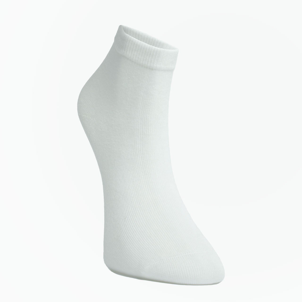 6 Pack Plain Short Socks for Girls