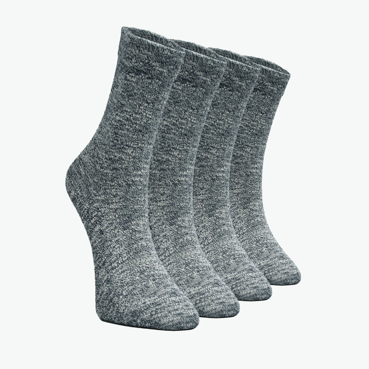 4 Pack Flamed Moline Thick Cotton Socks
