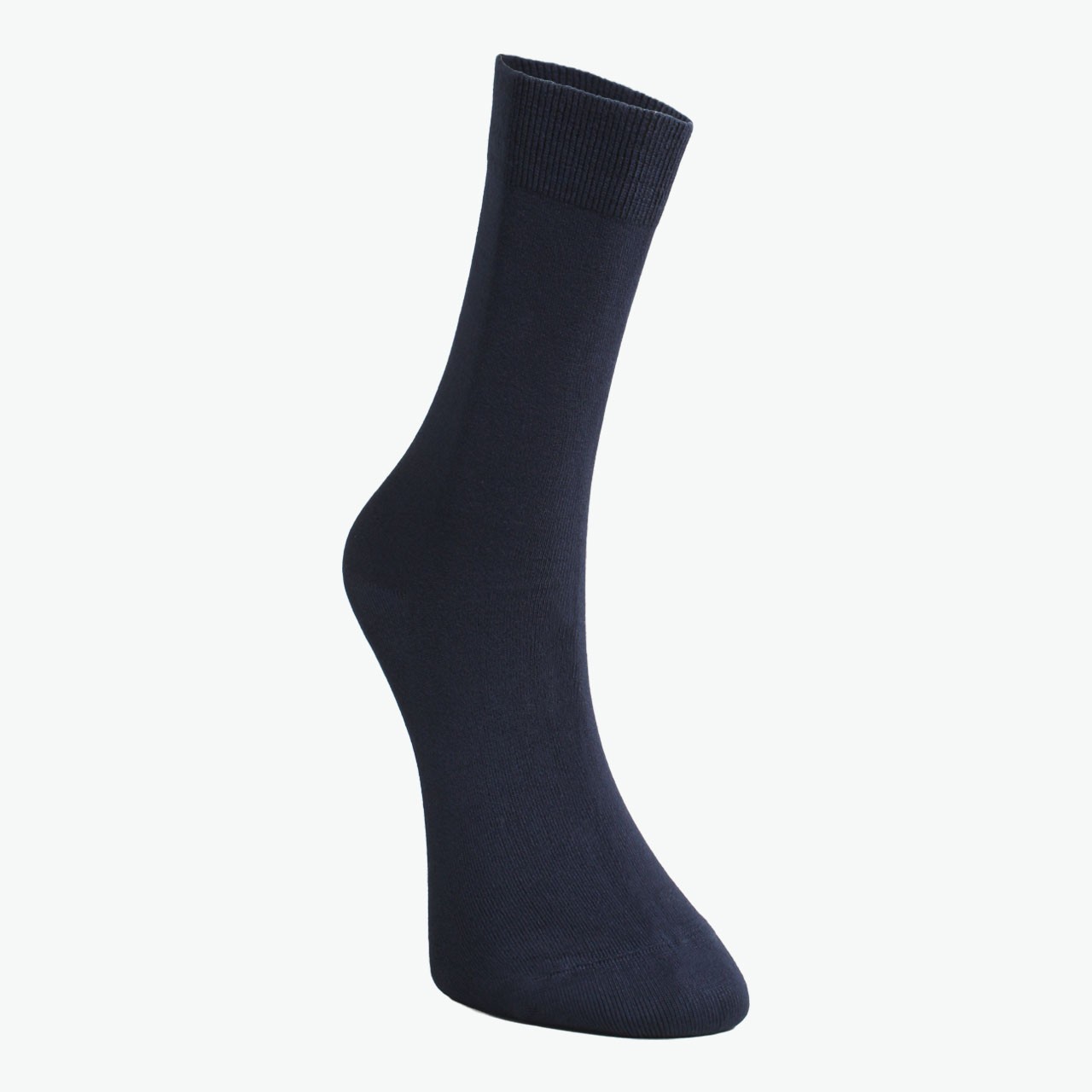 Pack of 2 Navy Blue, Melange Smoked Viscose Women's Socks