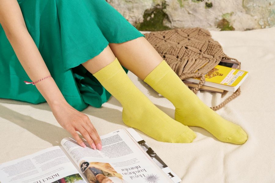 3'lü Canlı Renkler Viskon Unisex Soket Çorap - Günlük Kullanıma Uygun