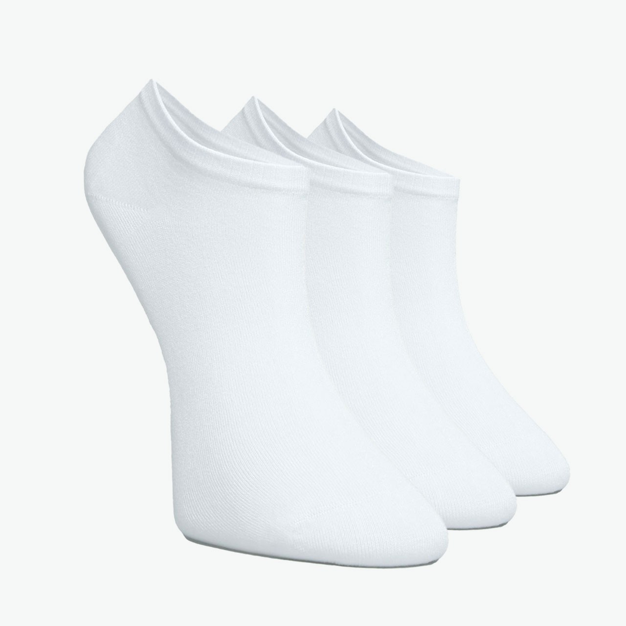 3 Pack White Viscose Women's Bootie Socks