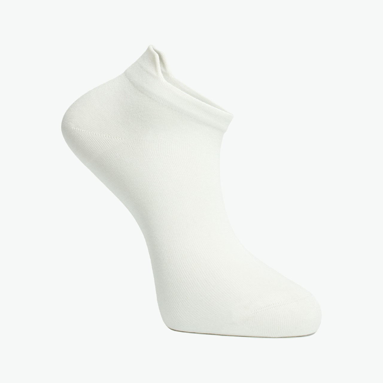 3 Pack Cream, White, Beige - Viscose Men's Bootie Socks with Special Heel Technology