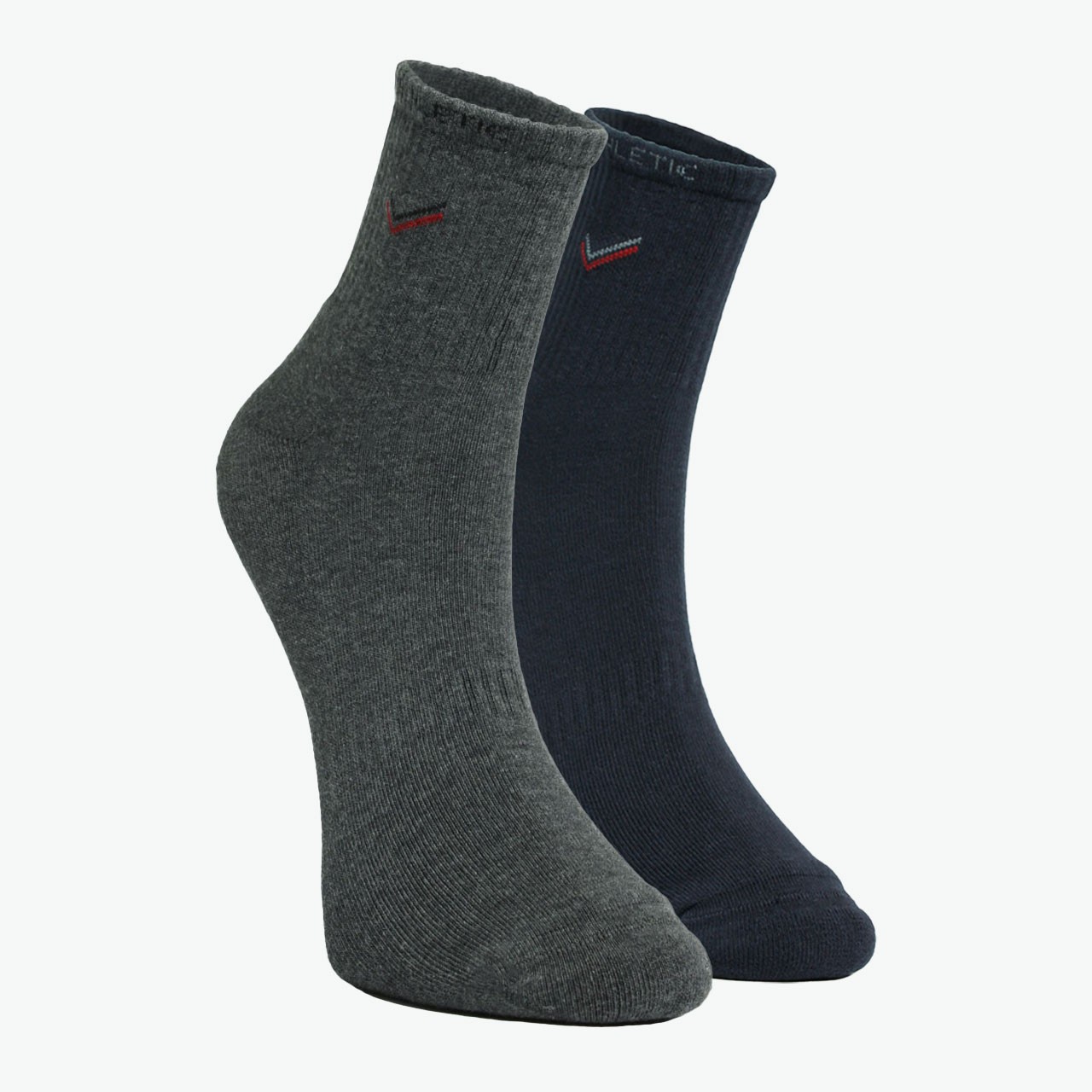 Pack of 2 Navy Blue, Anthracite Short Men's Tennis Socks