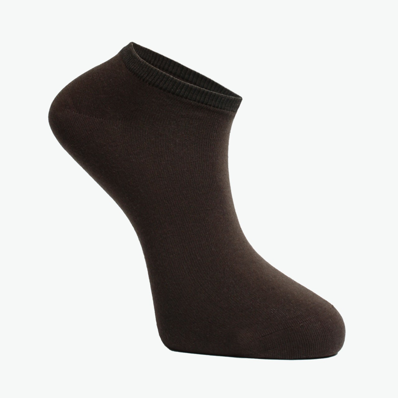 3 Pack Brown, Melange Smoked, Black Combed Cotton Men's Bootie Socks