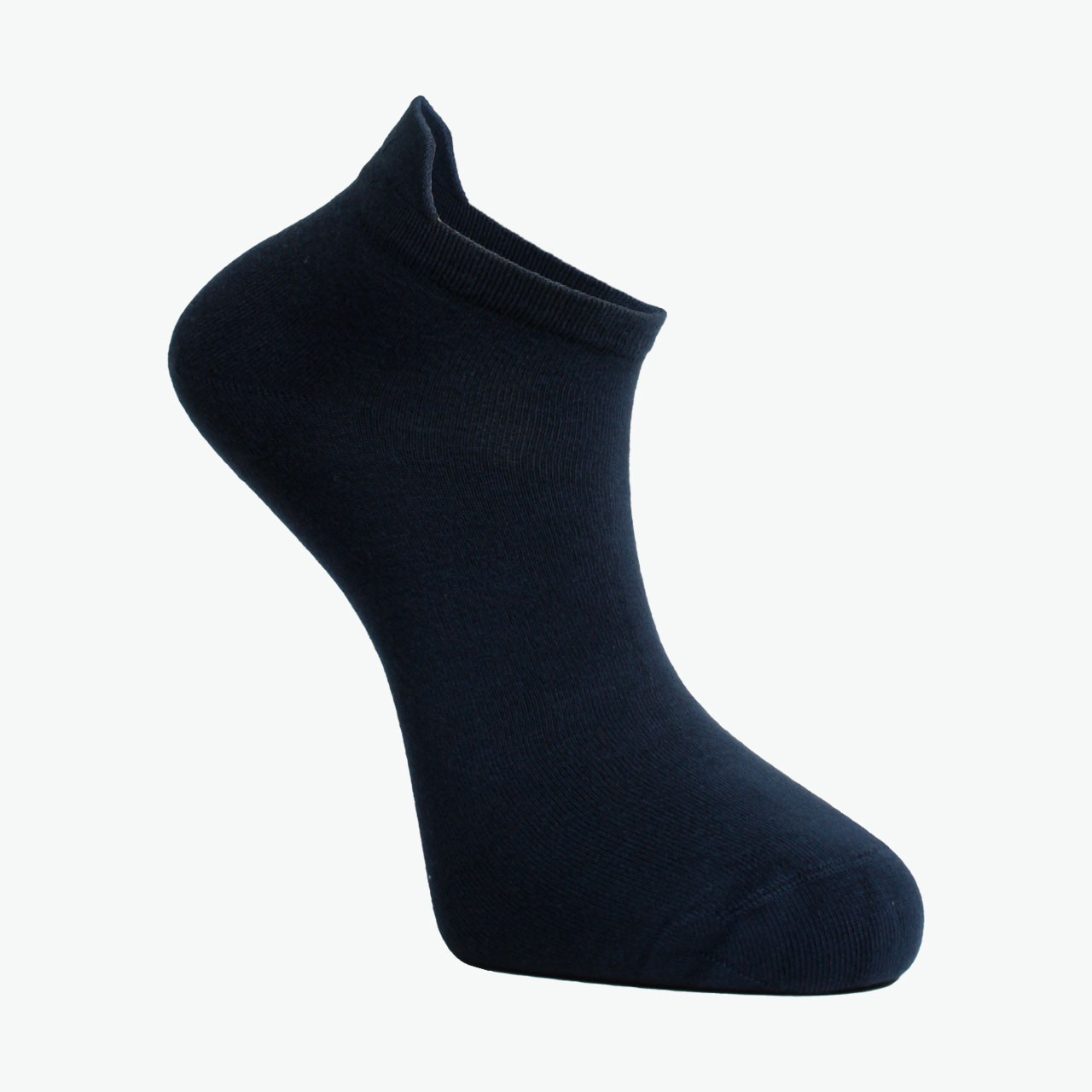 3 Pack Black, Navy Blue, Anthracite - Viscose Men's Bootie Socks with Special Heel Technology