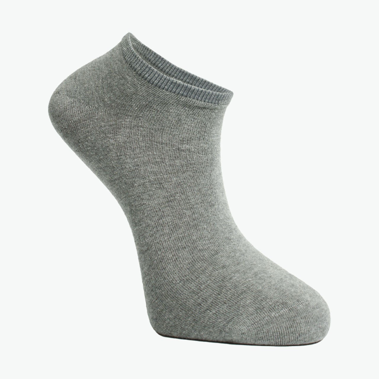 3 Pack Brown, Melange Smoked, Black Combed Cotton Men's Bootie Socks