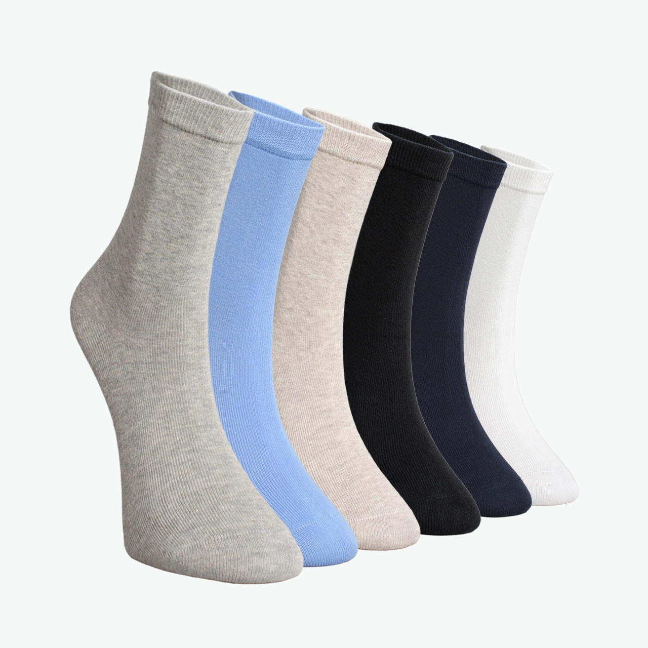 6-Piece Flat Socket Boy's Socks