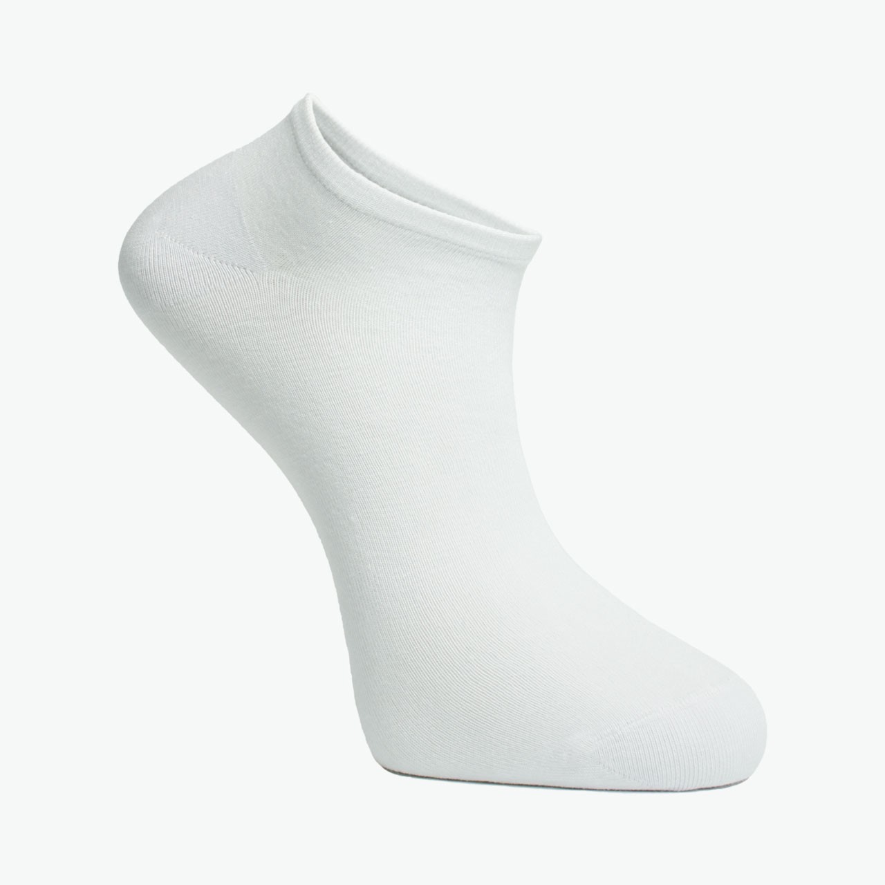 3 Pack White Combed Cotton Men's Booties Socks