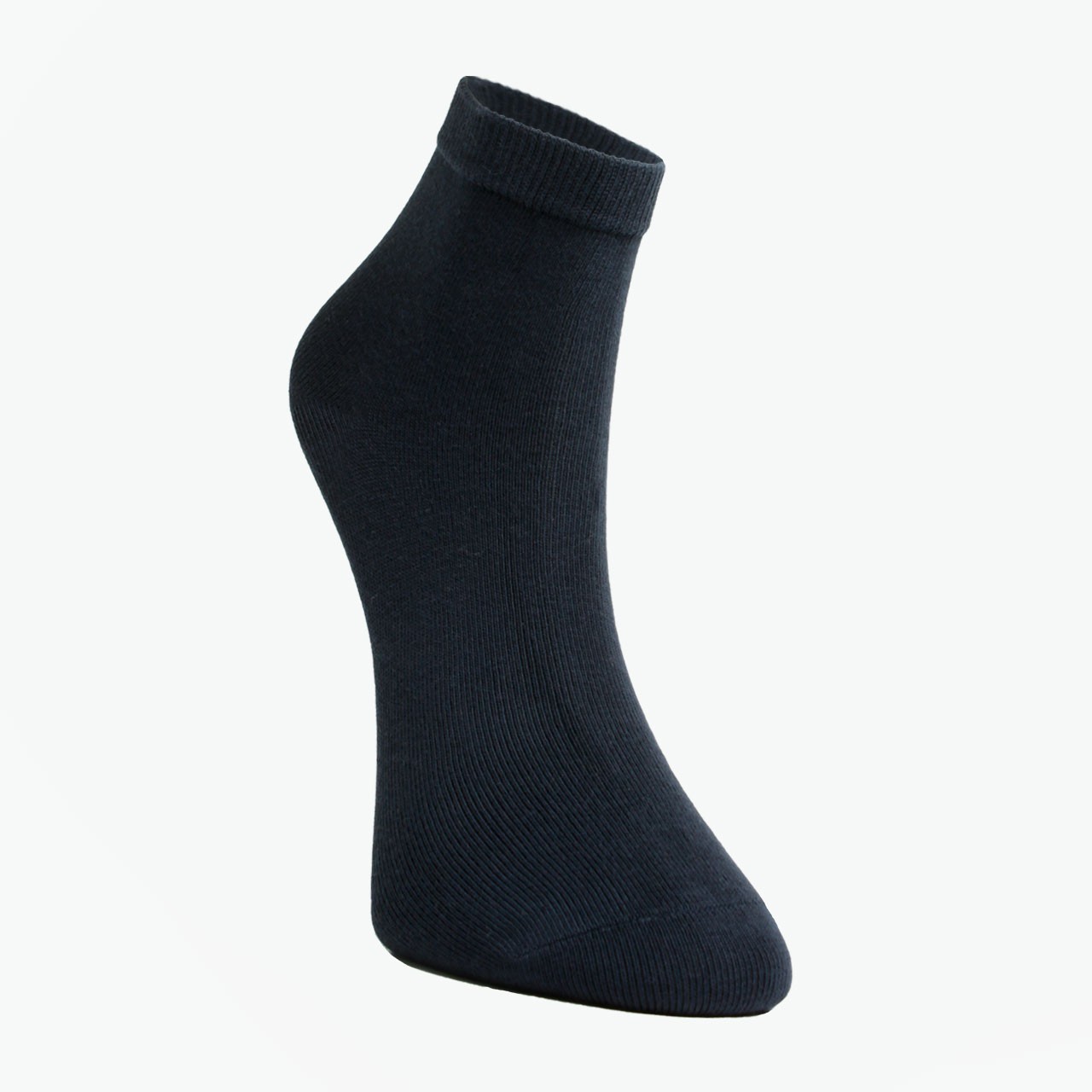 6-Piece Plain Short Socks for Boys