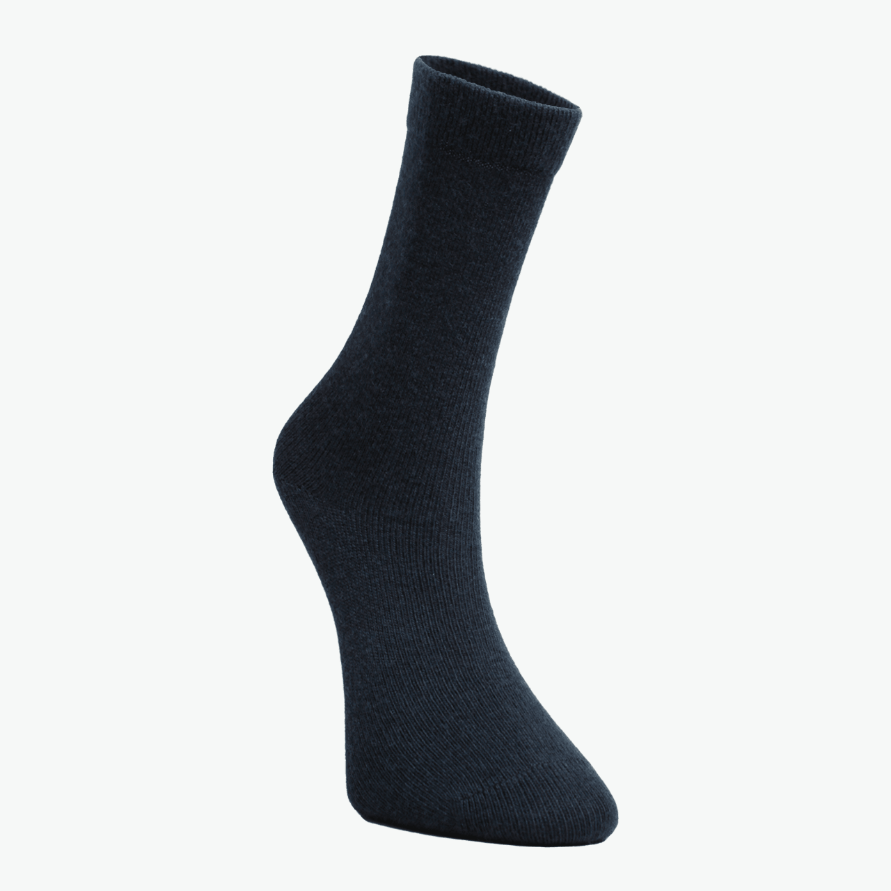 Pack of 2 Unisex Blue - Striped Winter Thick Organic Wool Socks