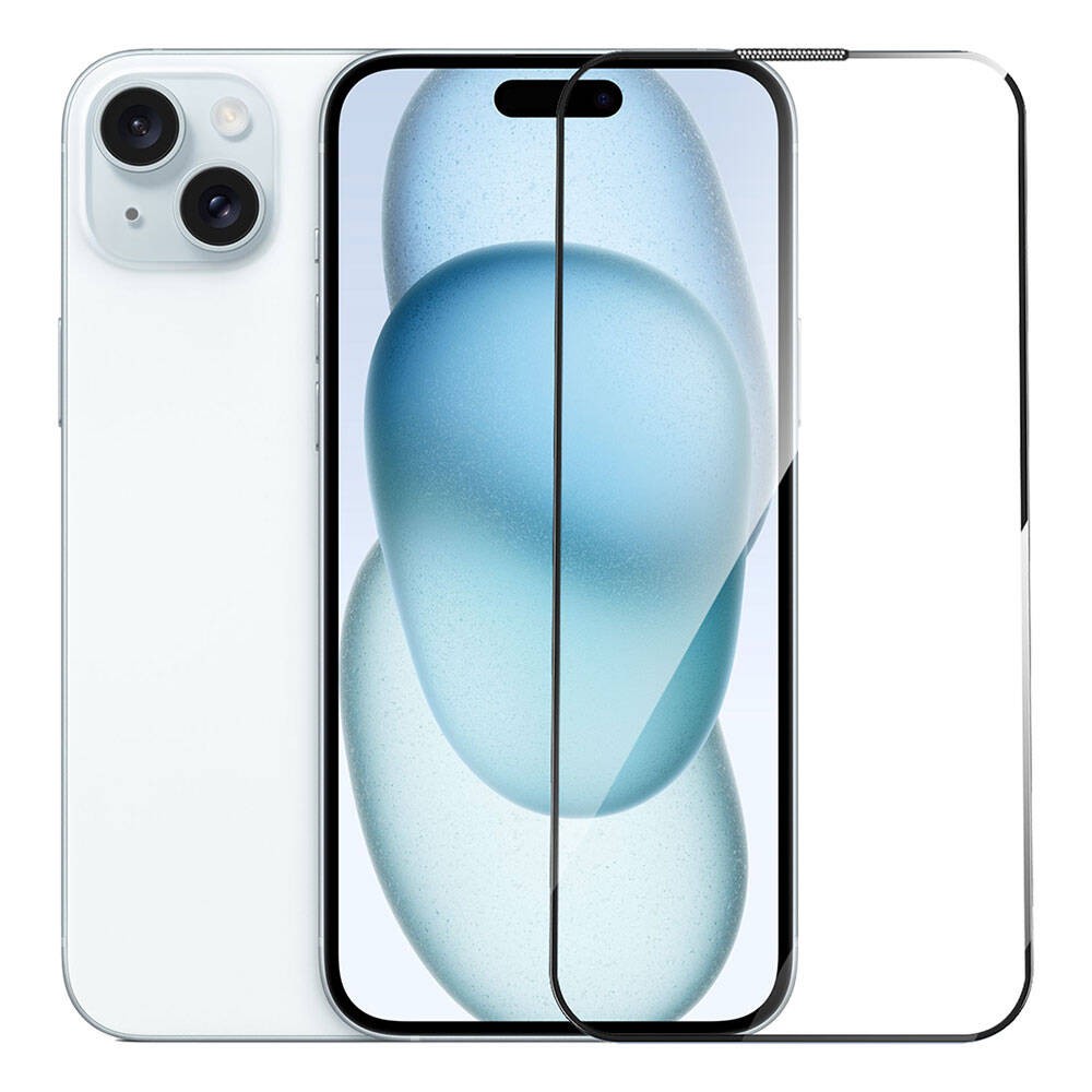 iPhone 15 Plus Wiwu GT-010 Anti-Reflective Polimer Oleofobik Kaplama Ultra İnce Temperli Cam Ekran Koruyucu