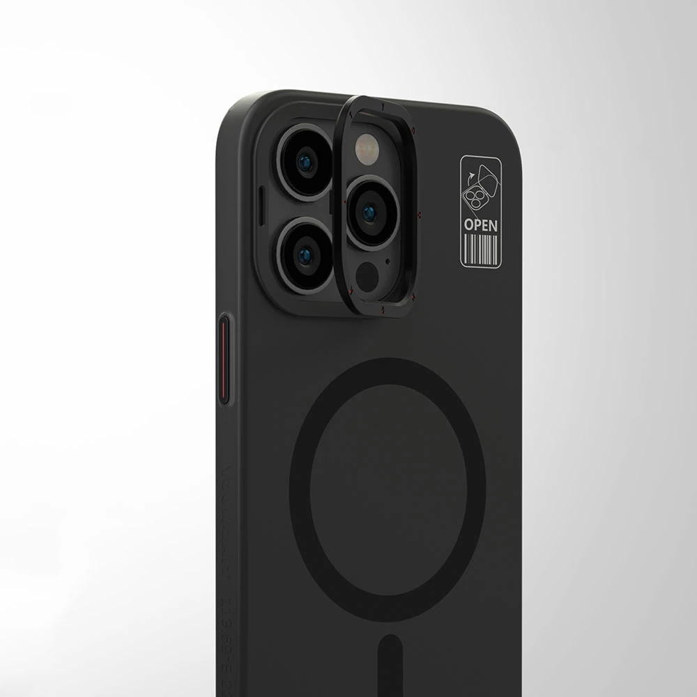 iPhone 15 Pro Max Kılıf Magsafe Şarj Özellikli Standlı YoungKit Hermit Bracket Serisi Kılıf