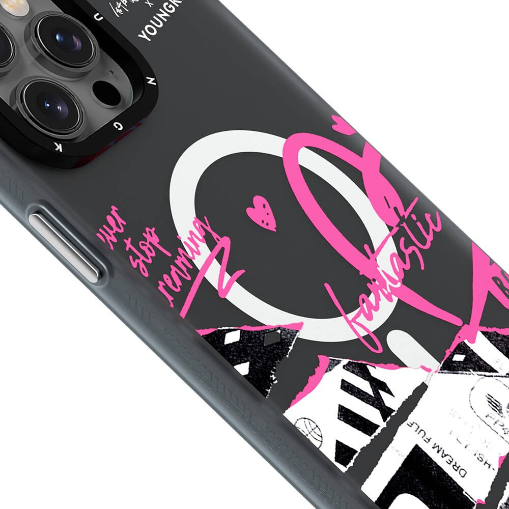 iPhone 15 Pro Max Kılıf Magsafe Şarj Özellikli Shu Tasarımlı Youngkit Dreamland Serisi Kılıf