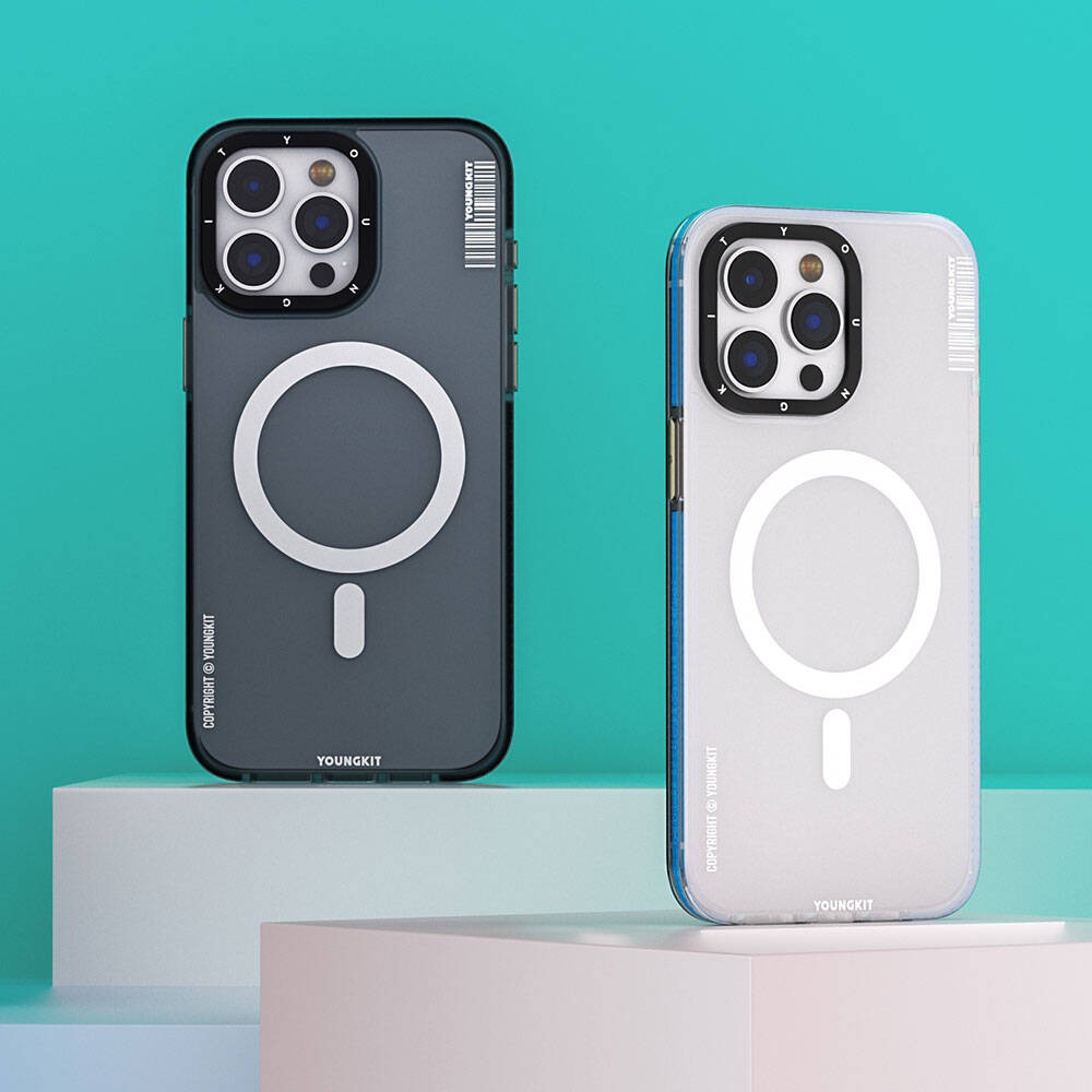 iPhone 15 Kılıf Magsafe Şarj Özellikli Youngkit Jiansha Serisi Kılıf