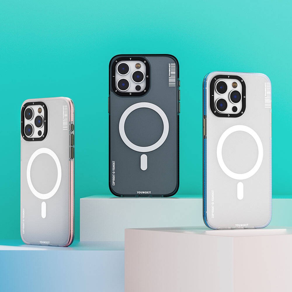 iPhone 15 Pro Kılıf Magsafe Şarj Özellikli Youngkit Jiansha Serisi Kılıf