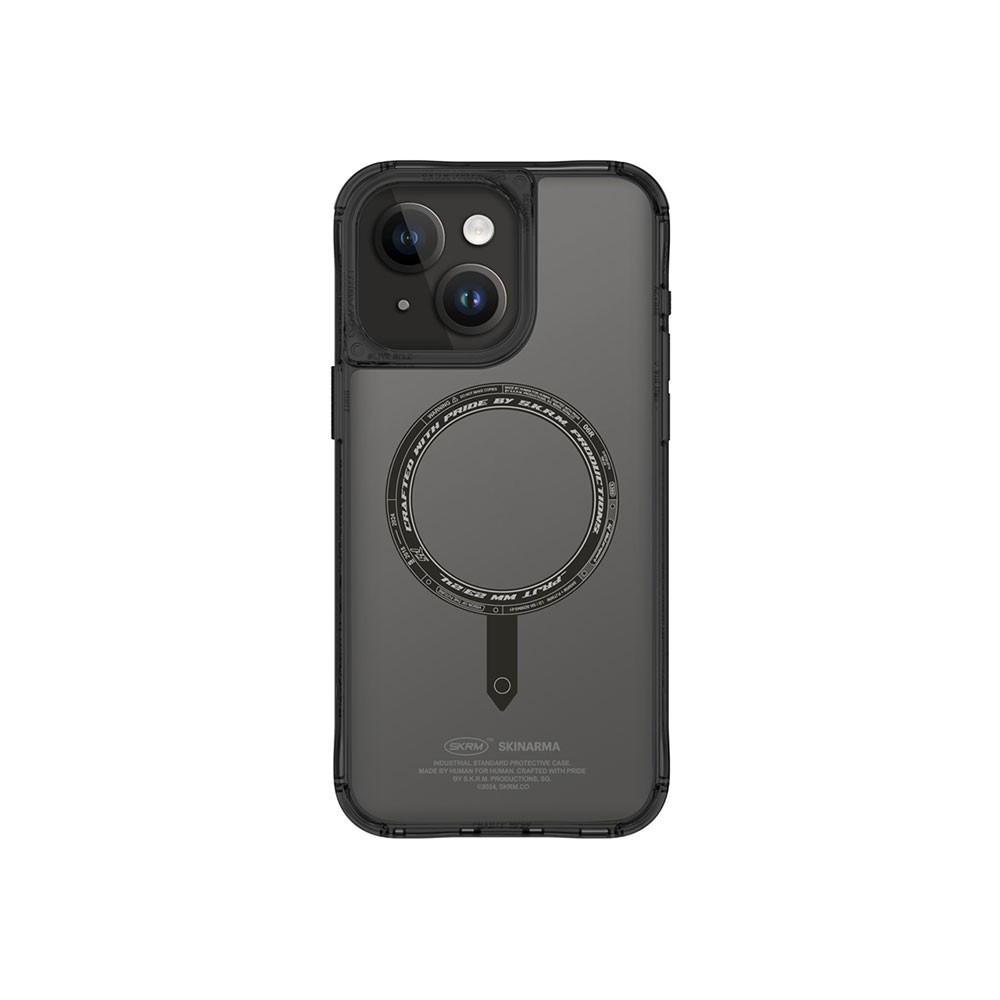iPhone 15 Kılıf SkinArma Şeffaf Airbag Tasarımlı Magsafe Şarj Özellikli Saido Kılıf