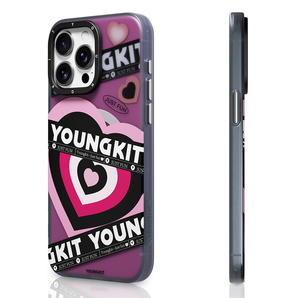 iPhone 15 Pro Max Kılıf Magsafe Şarj Özellikli Airbagli Çift Katmanlı Youngkit Flipped Serisi Kılıf