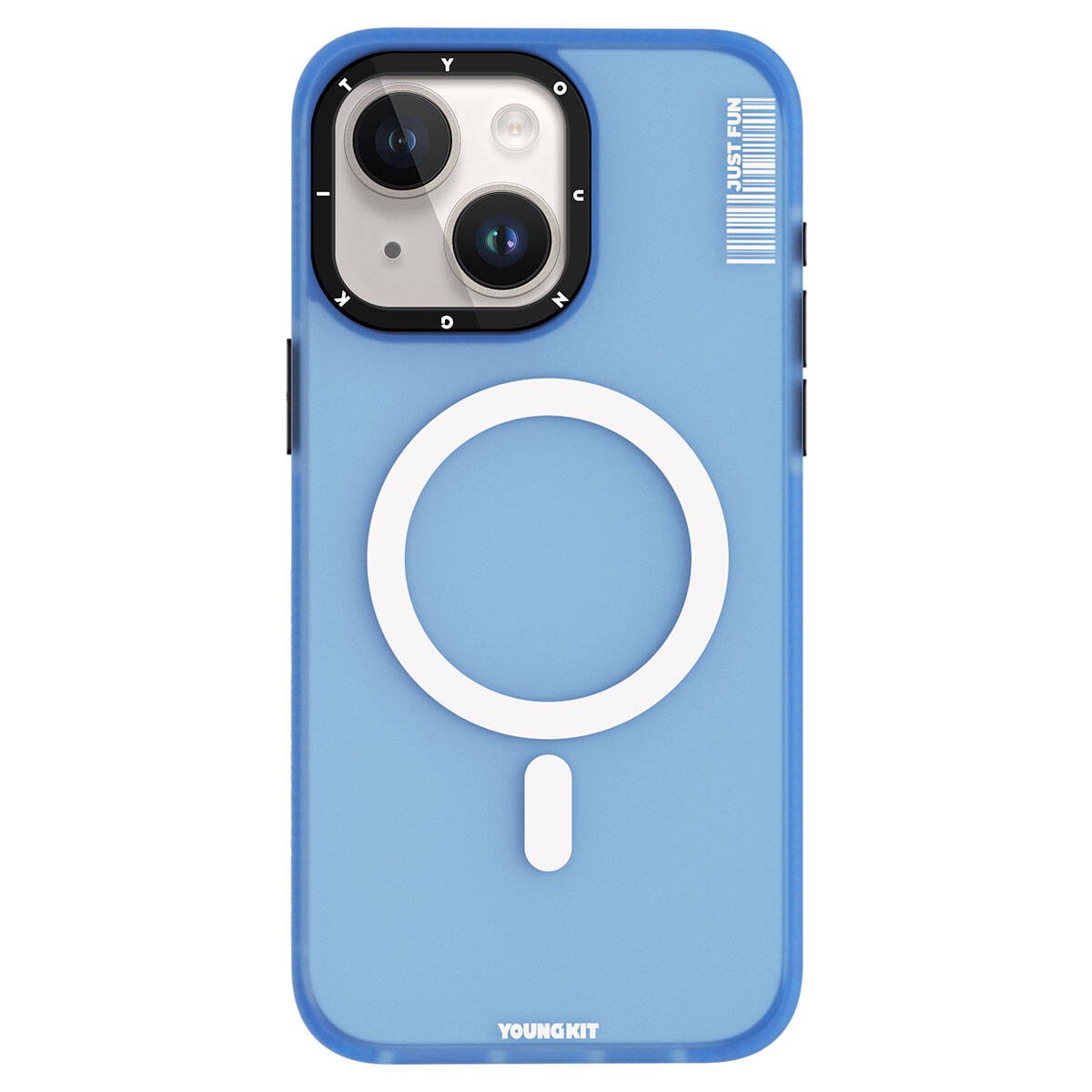 iPhone 15 Kılıf Magsafe Şarj Özellikli Youngkit Colored Sand Serisi Kılıf