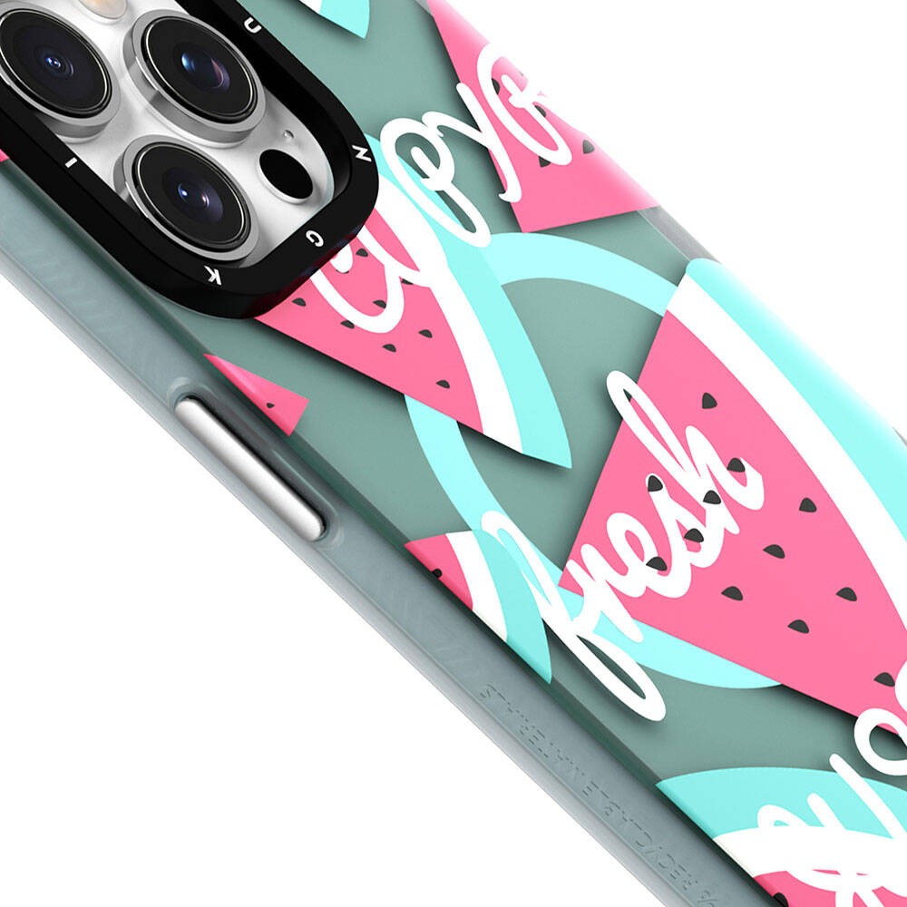 iPhone 15 Kılıf Magsafe Şarj Özellikli Yaz Meyvesi Desenli Youngkit Fruity Flavour Serisi Kılıf