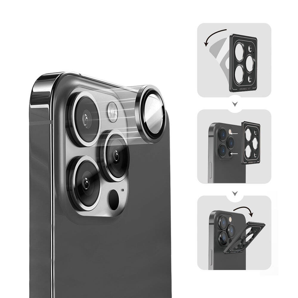 iPhone 15 Pro ​​​Wiwu Lens Guard Metal Kamera Lens Koruyucu