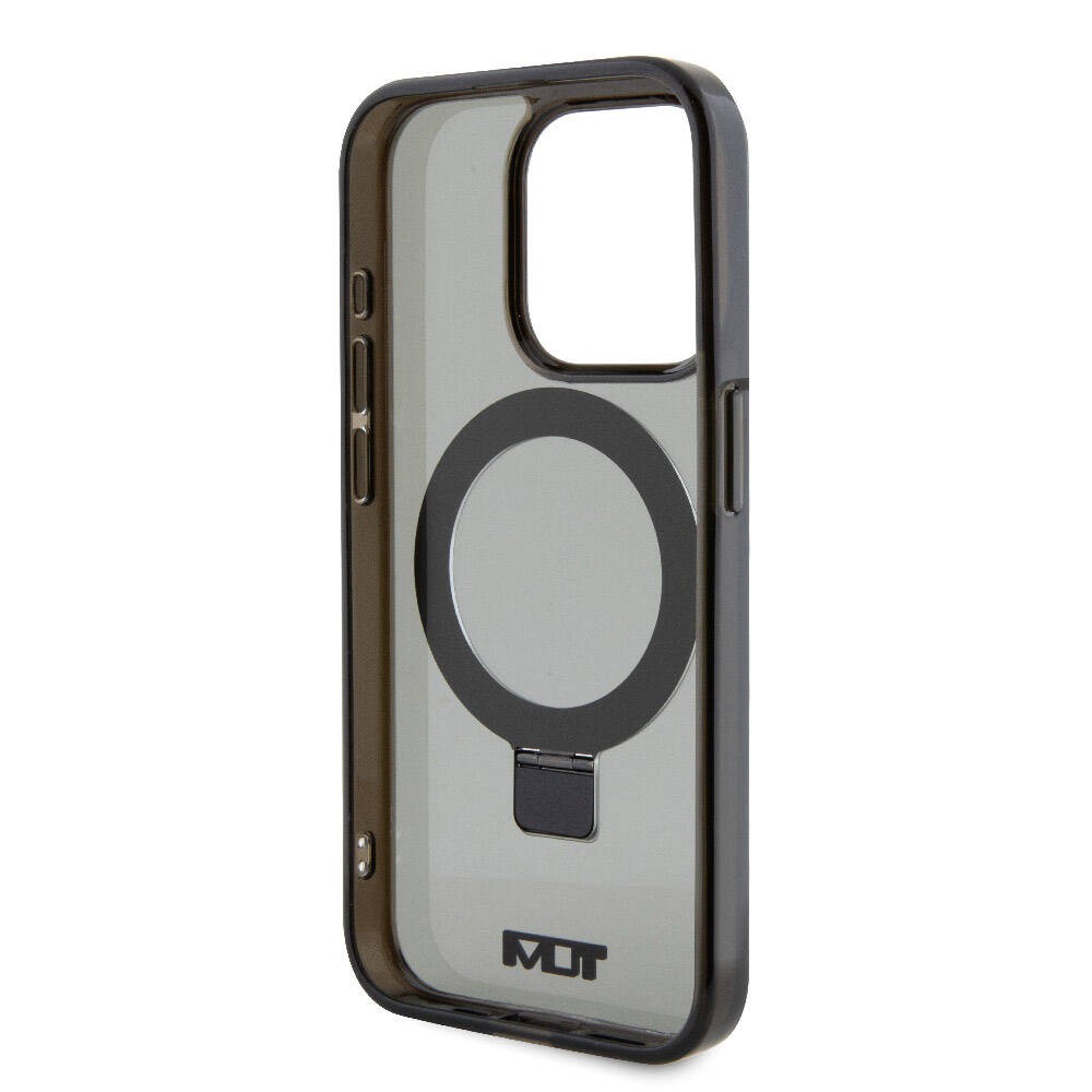 iPhone 15 Pro Kılıf TUMI Orjinal Lisanslı Magsafe Şarj Özellikli PC TPU Metal Logolu Ring Standlı Kılıf