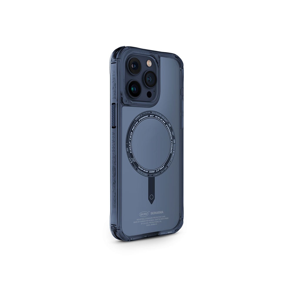 iPhone 15 Pro Kılıf SkinArma Şeffaf Airbag Tasarımlı Magsafe Şarj Özellikli Saido Kılıf
