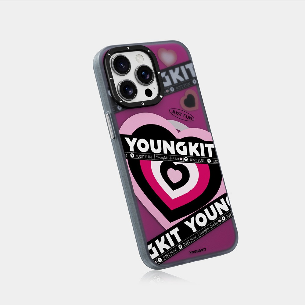 iPhone 15 Pro Max Kılıf Magsafe Şarj Özellikli Airbagli Çift Katmanlı Youngkit Flipped Serisi Kılıf